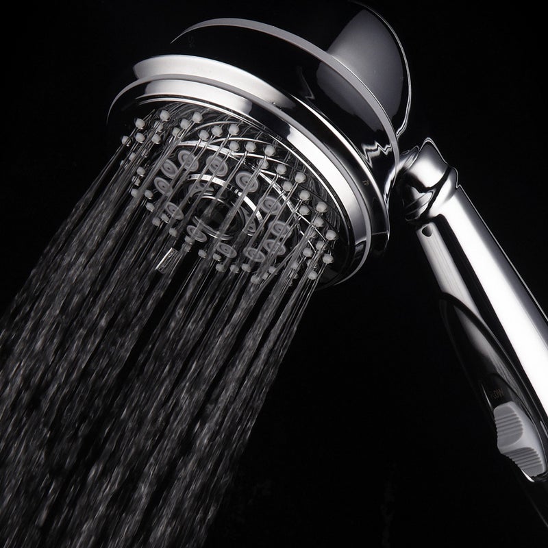 Hotel Spa AquaCare by Hotel Spa 7-Setting Filtered Handheld Shower Head with Patented ON/OFF Pause Switch and Enriched KDF Shower Filter Cartridge Inside 4 Inch - Image 2